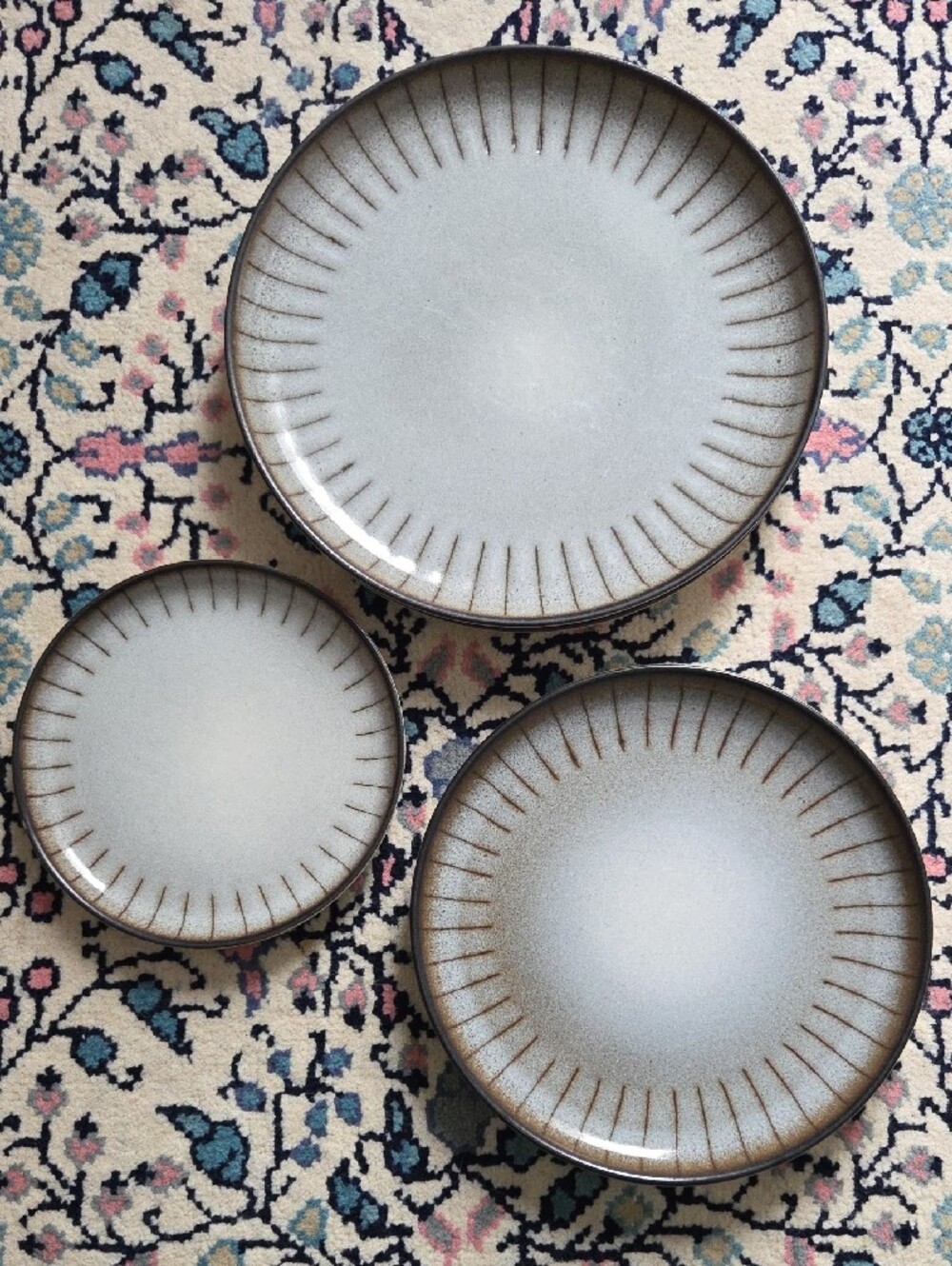 Vintage Denby Studio Stoneware Plate Set - 5 Pieces (Made in England)
